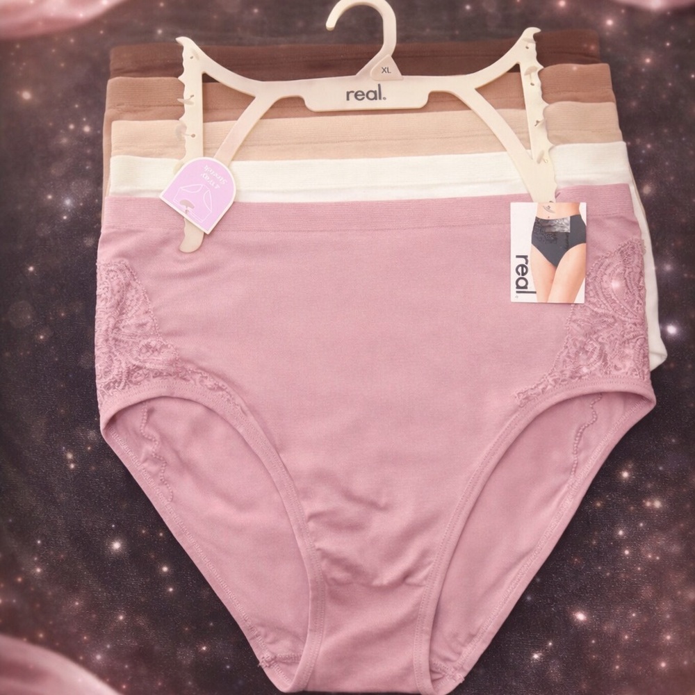 ✨ REAL Comfort High-Waist Briefs – 5 Pack (Size XL) ✨